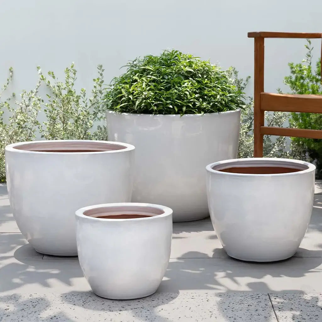 white large indoor planter Cora Planter in Antique White – Chelsea Garden Center