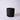 Large Matte Black Egg Pot With Saucer