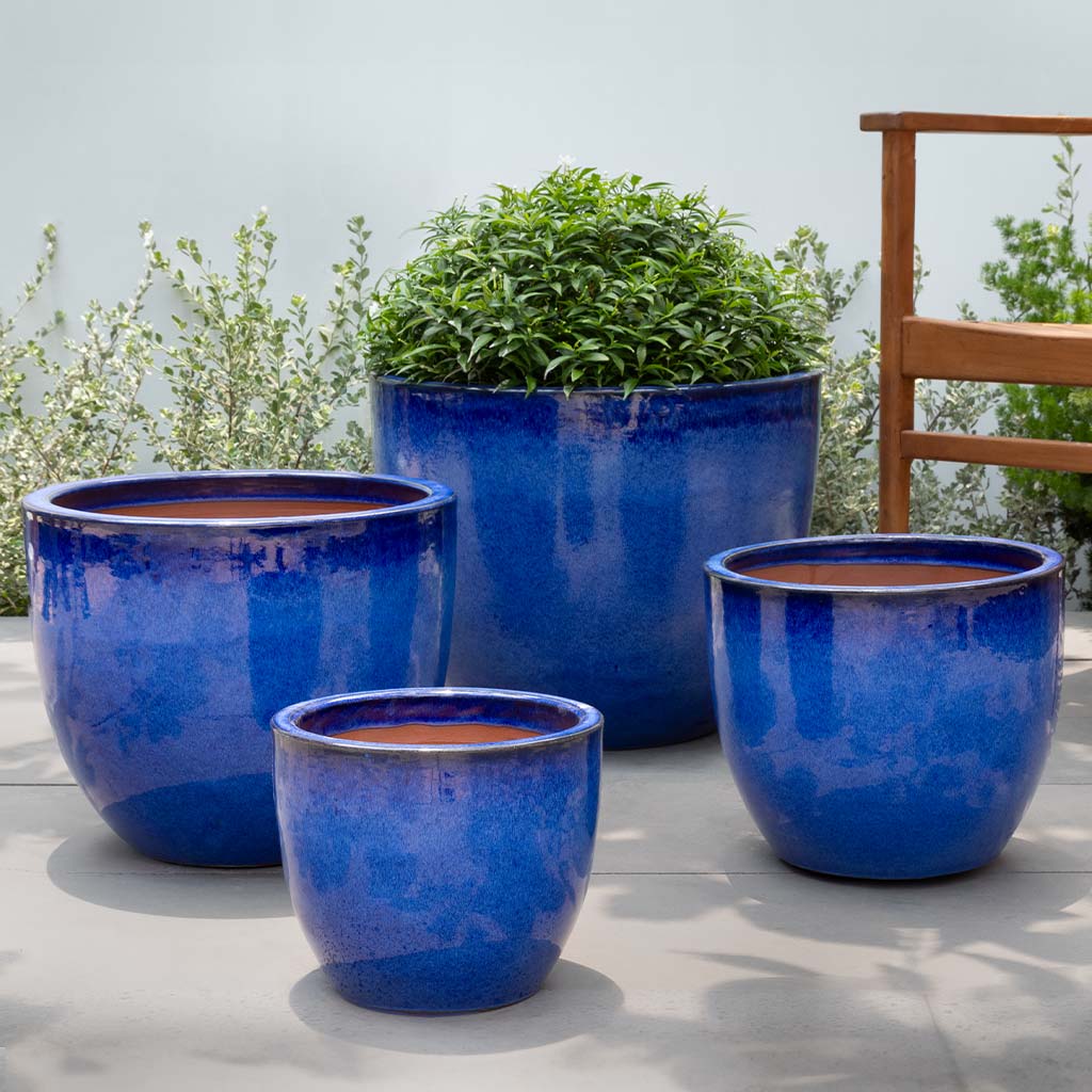 Cora Planter in Riviera Blue