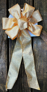 Gold Glitter Bow