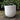 Large Matte White Egg Pot With Saucer 11