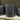Medium Matte Black Cylinder With Saucer 11