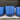 Medium Matte Blue Cylinder With Saucer