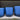 Medium Matte Blue Cylinder With Saucer