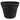Rolled Rim Planter Black
