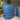 Small Matte Blue Cylinder With Saucer 8