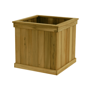 Teak Cube Planter