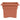 Veranda Square Plastic Planter in Terra Cotta