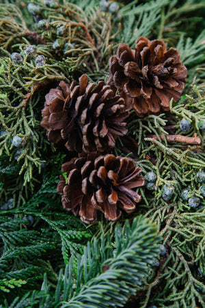 Oregon Mixed Wreath with Cones