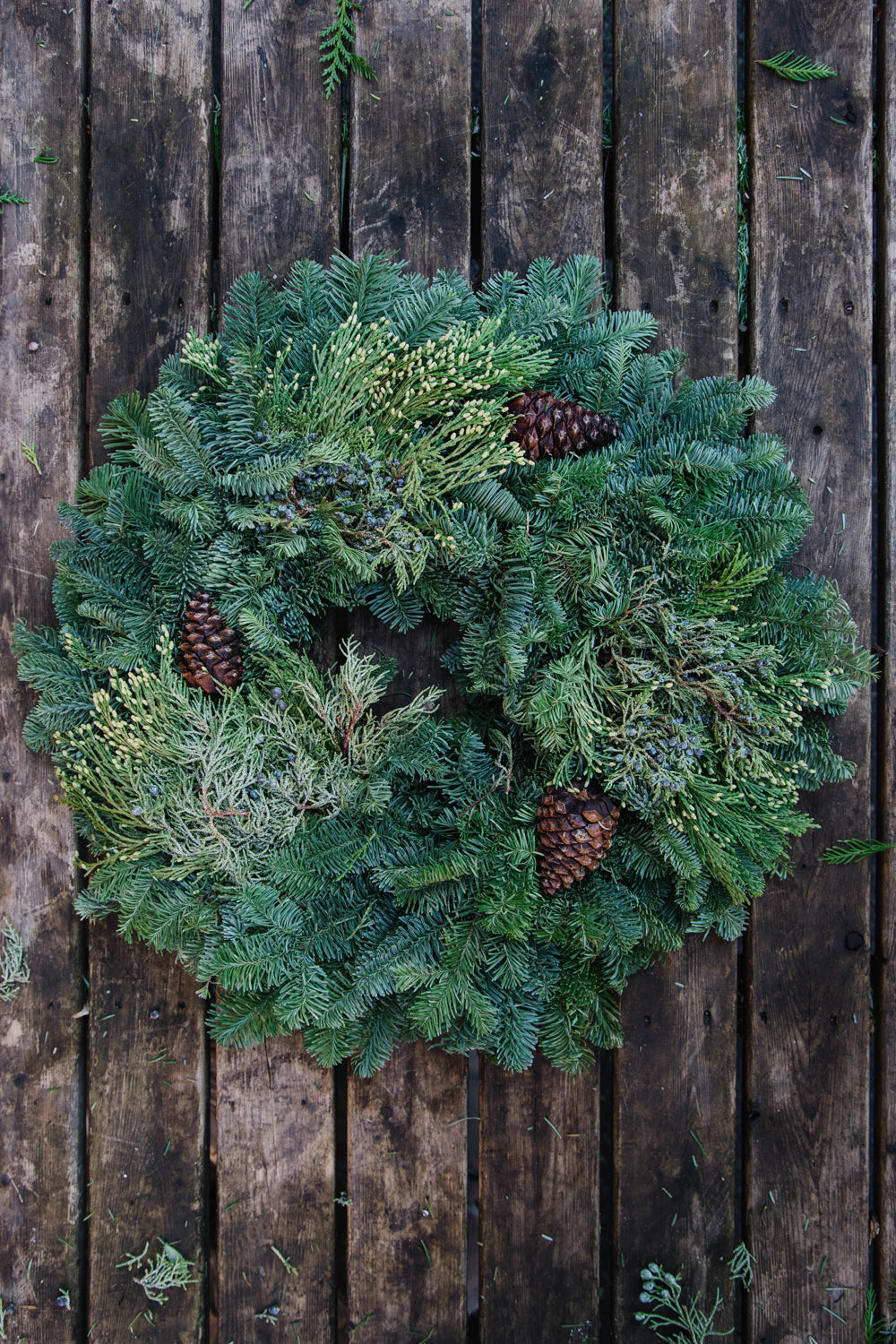 Oregon Mixed Wreath with Cones