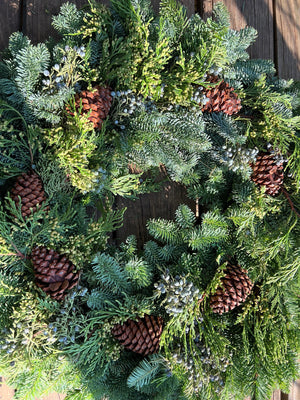 Oregon Mixed Wreath with Cones