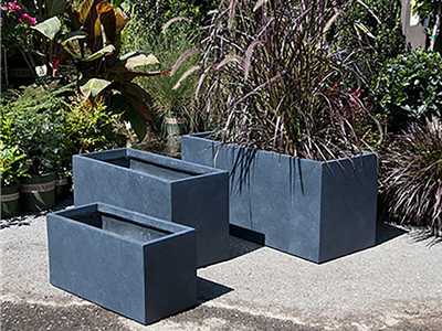 Rectangular Planter Dark Grey – Chelsea Garden Center