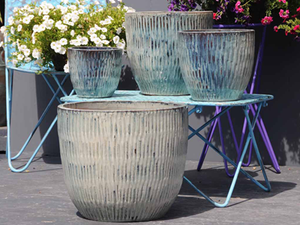 Willow Planter in Ice Blue