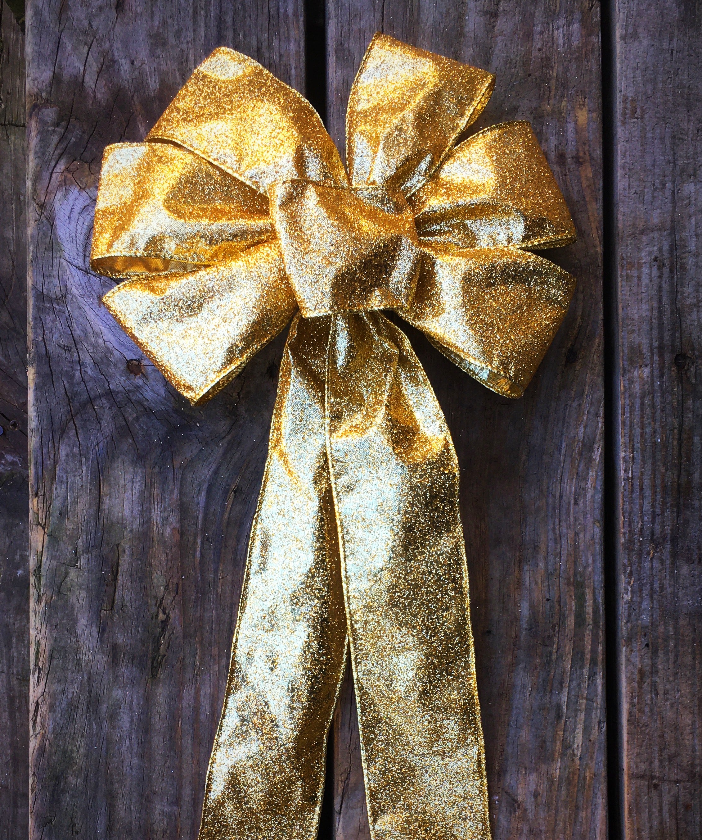 Gold Sparkle Bow